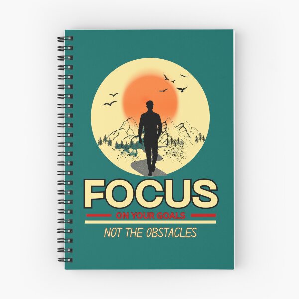 Item preview, Focus On Your Goals Not The Obstacles Motivational Graphic designed and sold by SeJaa.