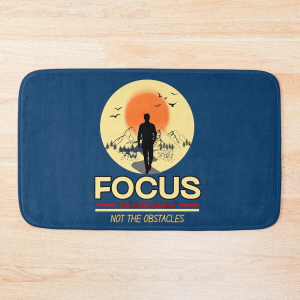 Item preview, Focus On Your Goals Not The Obstacles Motivational Graphic designed and sold by SeJaa.
