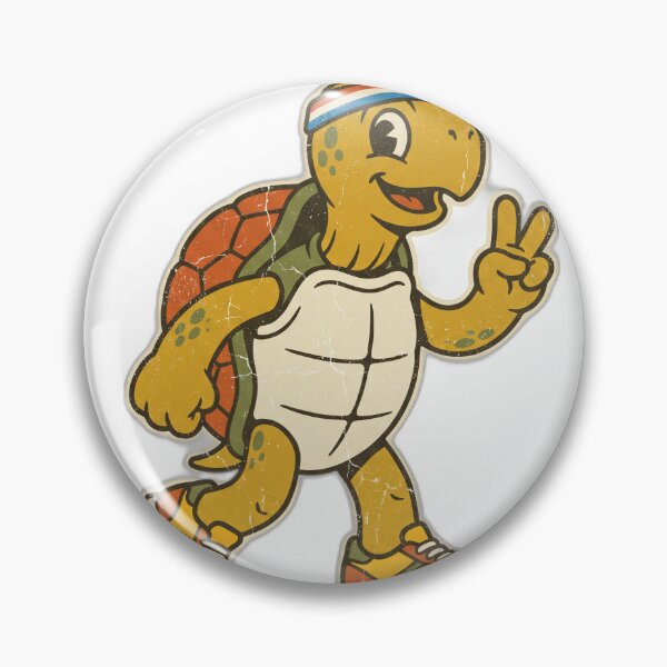 Item preview, Slow Runners Club Retro Turtle Mascot designed and sold by ryanguas.