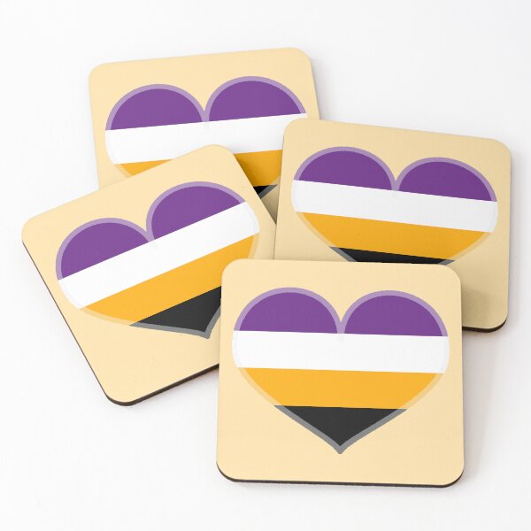 Item preview, Non-Binary Alt Pride Heart [Orange Edition] designed and sold by Roxzania.