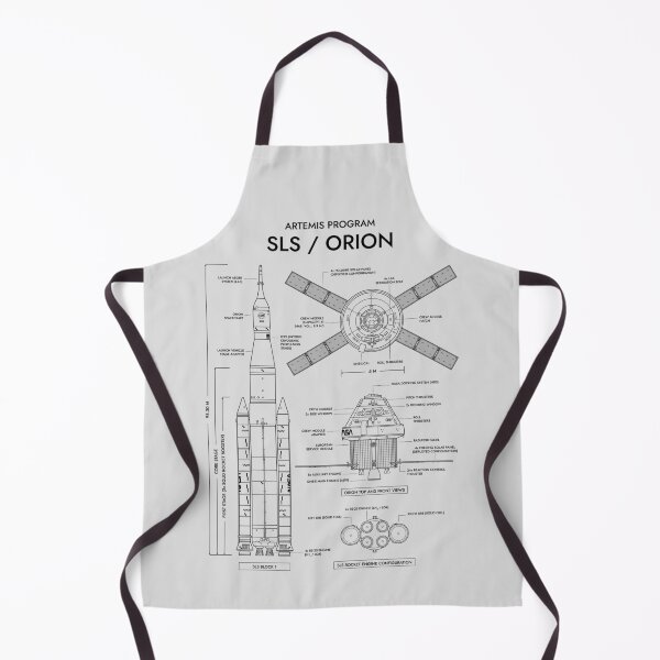 Item preview, Artemis Program. SLS and Orion Spacecraft (White Stencil - No Background) designed and sold by BGALAXY.