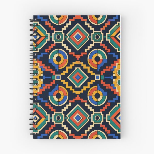 Item preview, Bold Geometric Mosaic Pattern in Teal, Red, Gold and Blue designed and sold by Dandihara.