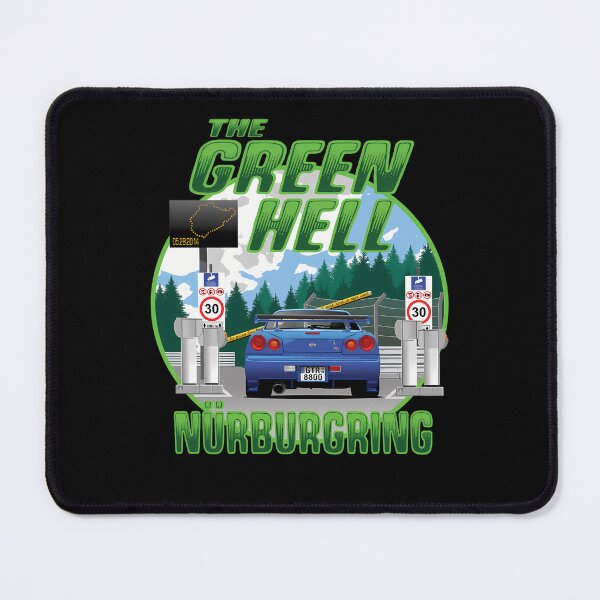 Item preview, Sports Car Approaching A Race Track Entrance Gate designed and sold by jasmines art corner.