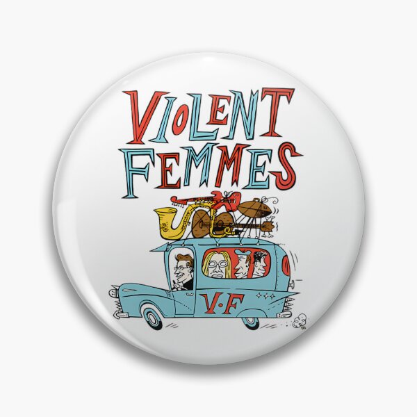 Item preview, Violent Femmes Band - On The Road Cartoon  designed and sold by AnalogAnxiety.