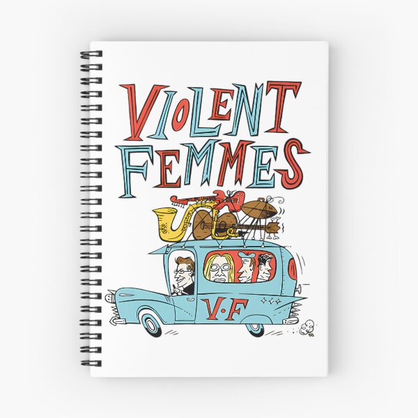 Item preview, Violent Femmes Band - On The Road Cartoon  designed and sold by AnalogAnxiety.