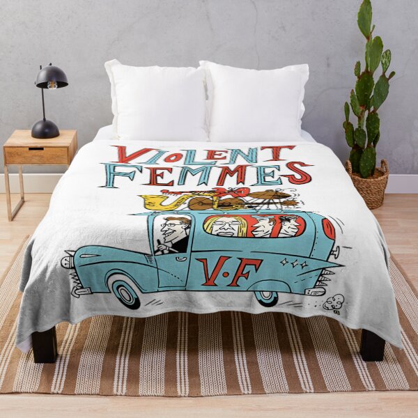 Item preview, Violent Femmes Band - On The Road Cartoon designed and sold by AnalogAnxiety.