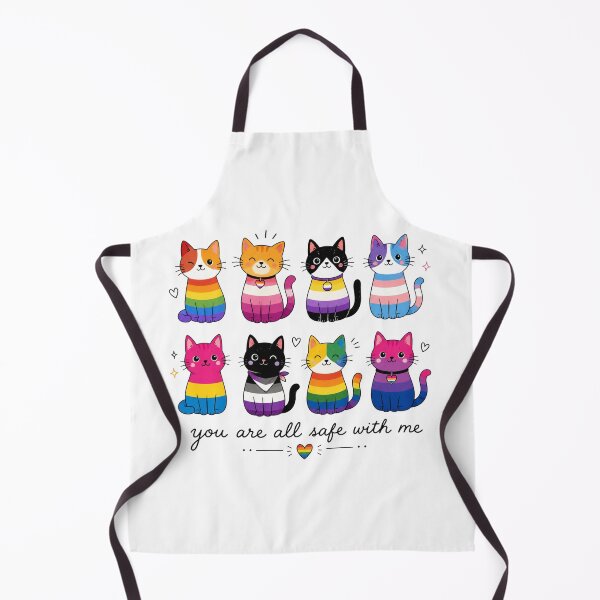 Item preview, LGBTQ Pride Cats, Inclusive Rainbow Ally, You Are All Safe With Me designed and sold by Sprinkle12345.