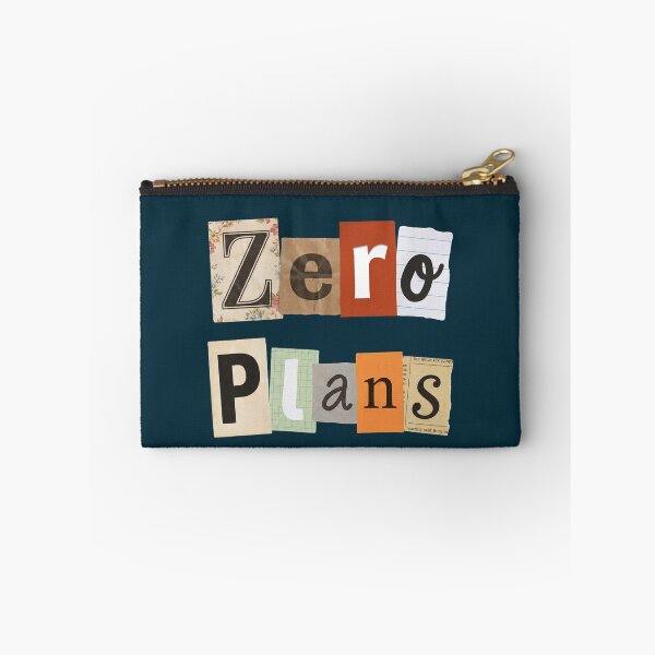 Item preview, Zero Plans Collage Typography Ransom Note Quote designed and sold by NosandEdgy.