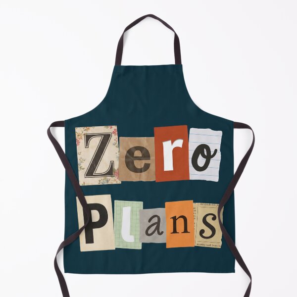 Item preview, Zero Plans Collage Typography Ransom Note Quote designed and sold by NosandEdgy.