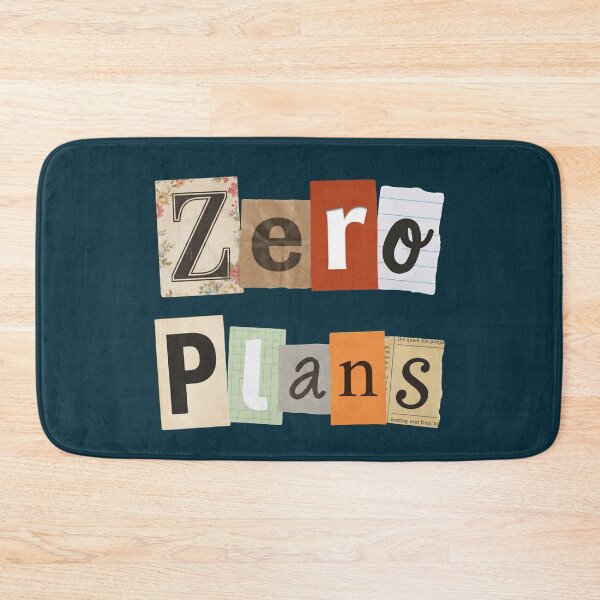 Item preview, Zero Plans Collage Typography Ransom Note Quote designed and sold by NosandEdgy.