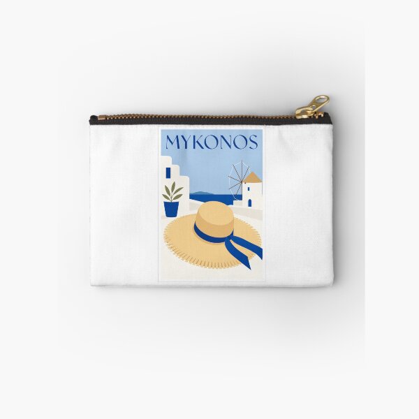 Item preview, Mykonos Straw Hat Travel Poster designed and sold by Beyond Destinations.