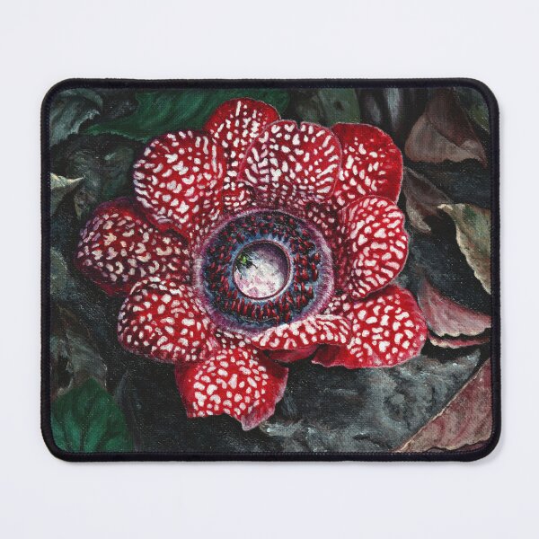 Item preview, Rare Red Parasitic Flower Botanical Art Sapria himalayana designed and sold by Anna Ratkevich.