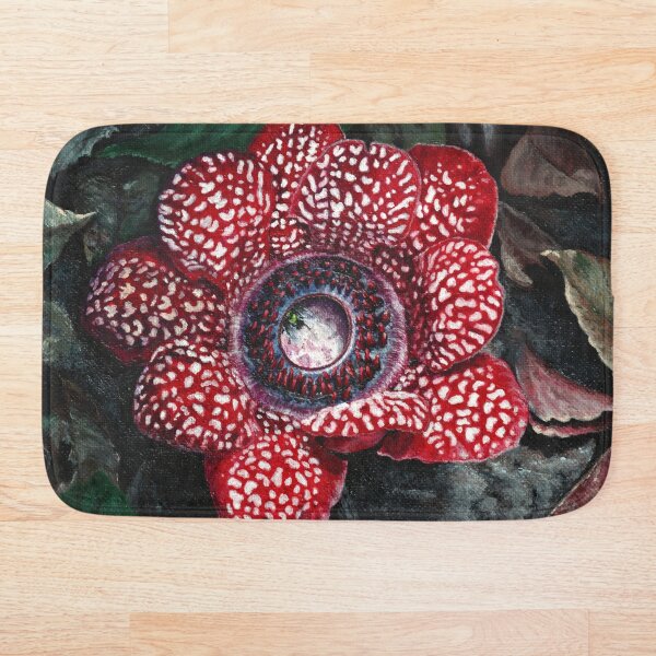 Item preview, Rare Red Parasitic Flower Botanical Art Sapria himalayana designed and sold by Anna Ratkevich.