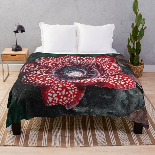 Item preview, Rare Red Parasitic Flower Botanical Art Sapria himalayana designed and sold by Anna Ratkevich.