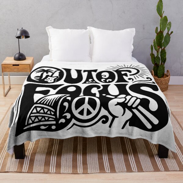 Item preview, Retro Out of Focus Typography with Tropical Music and Peace Symbol Black and White Vector Style designed and sold by StormVape.