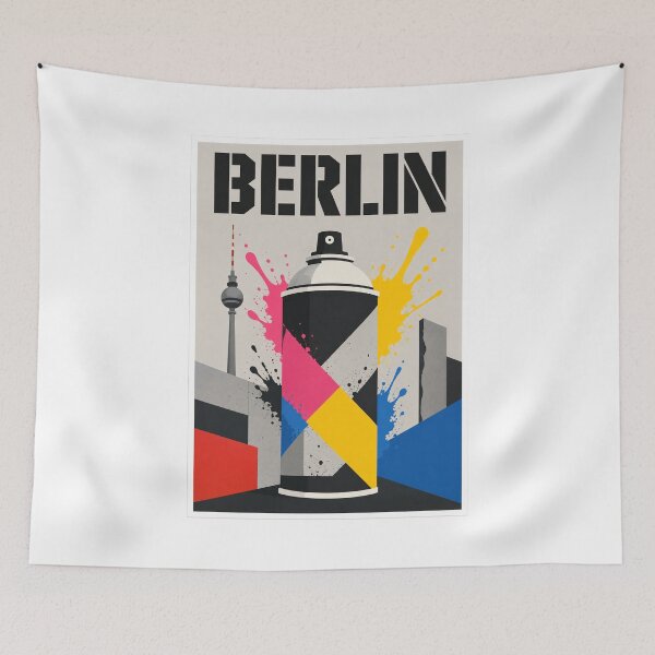 Item preview, Berlin Spray Can Urban Poster designed and sold by Beyond Destinations.