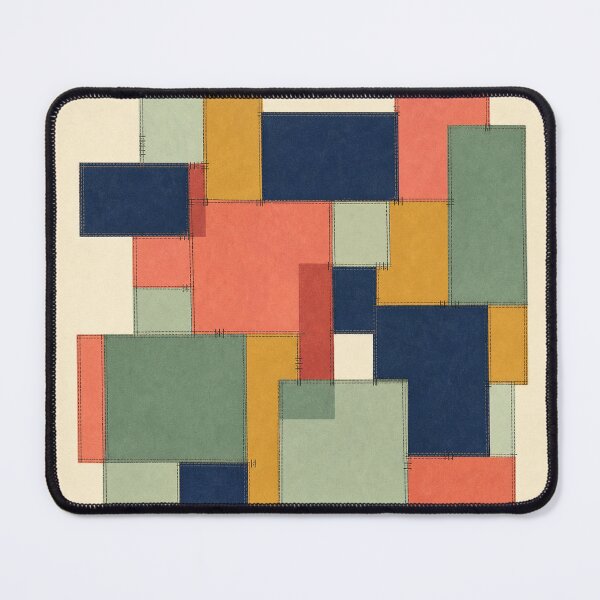 Item preview, Korean Jogakbo Patchwork Grid – Geometric Textile Art designed and sold by Dandihara.