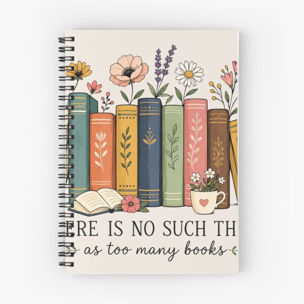 Item preview, Floral Book, Bookworm Librarian Gift designed and sold by Sprinkle12345.