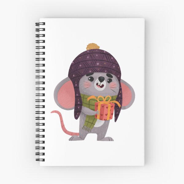 Item preview, Love Present Kids Cute Winter Mouse Holiday Illustration designed and sold by Martukadesign.