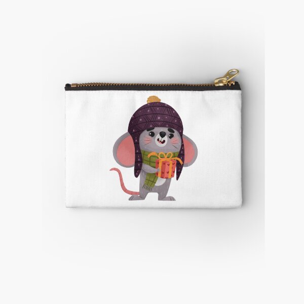 Item preview, Love Present Kids Cute Winter Mouse Holiday Illustration designed and sold by Martukadesign.