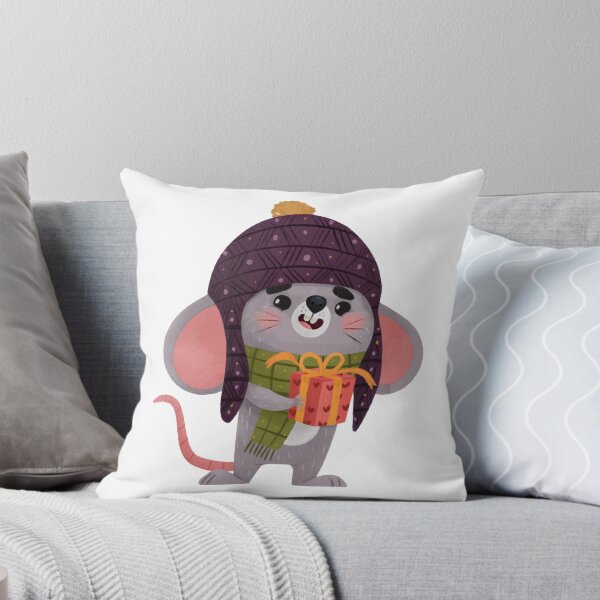 Item preview, Love Present Kids Cute Winter Mouse Holiday Illustration designed and sold by Martukadesign.