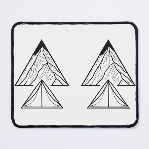 Item preview, Art - Minimalist Landscape and Tent, Vector Aesthetic designed and sold by Reverso-Design.