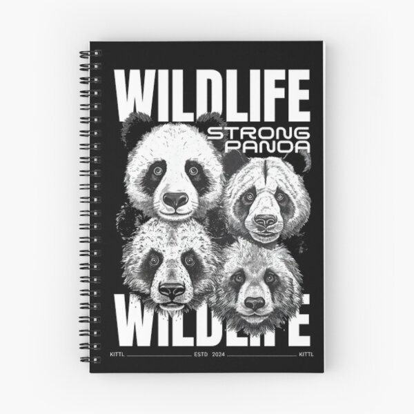 Item preview, Wildlife Strong Panda - Black and White Streetwear Graphic designed and sold by GenZFashion000.
