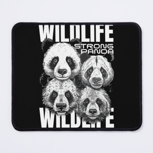 Item preview, Wildlife Strong Panda - Black and White Streetwear Graphic designed and sold by GenZFashion000.