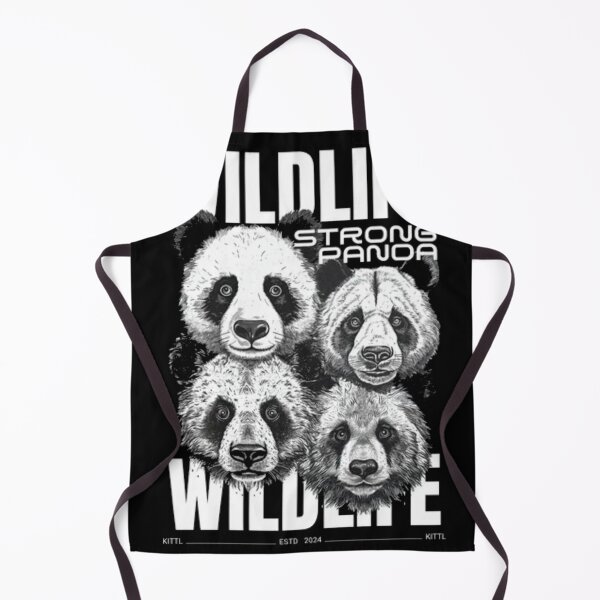 Item preview, Wildlife Strong Panda - Black and White Streetwear Graphic designed and sold by GenZFashion000.