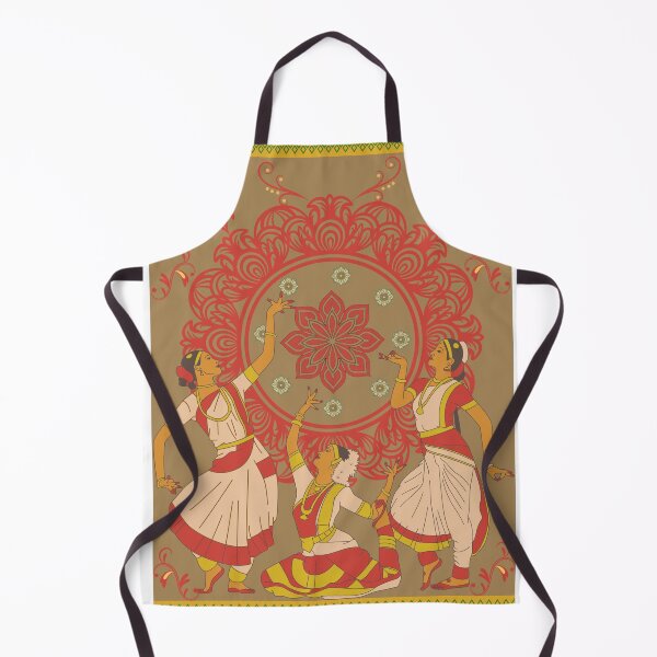 Item preview, Vintage Indian Classical Dancers Traditional Folk mandala designed and sold by Rehnair.