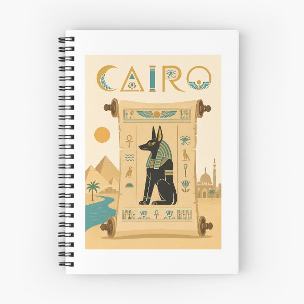Item preview, Cairo Anubis Papyrus Travel Poster designed and sold by Beyond Destinations.