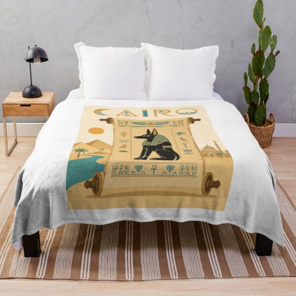 Item preview, Cairo Anubis Papyrus Travel Poster designed and sold by Beyond Destinations.