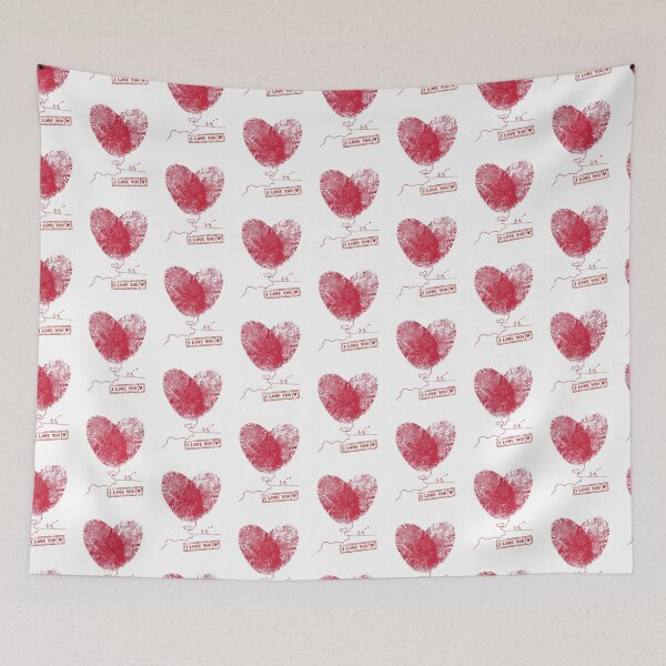 Item preview, Deftones Band-Fingerprint Heart Balloon I Love You T-Shirt designed and sold by Mediagraphic.
