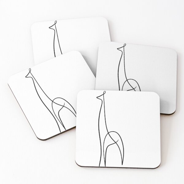 Item preview, Minimalist Giraffe One Line Art - Modern Continuous Line Drawing designed and sold by LYAN-STORE.