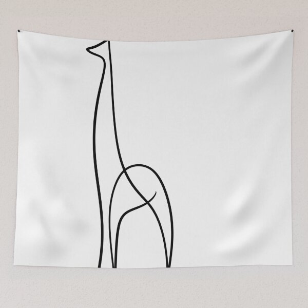 Item preview, Minimalist Giraffe One Line Art - Modern Continuous Line Drawing designed and sold by LYAN-STORE.