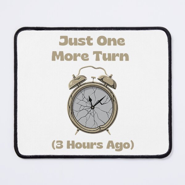 Item preview, Just One More Turn Funny Gamer Broken Alarm Clock designed and sold by SW Shop.