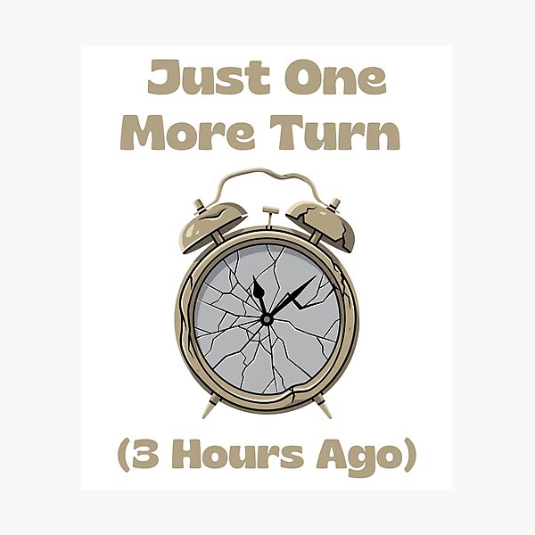 Item preview, Just One More Turn Funny Gamer Broken Alarm Clock designed and sold by SW Shop.