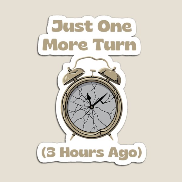 Item preview, Just One More Turn Funny Gamer Broken Alarm Clock designed and sold by SW Shop.