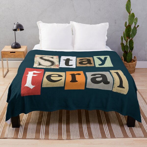 Item preview, Stay Feral Funny Collage Typography designed and sold by NosandEdgy.