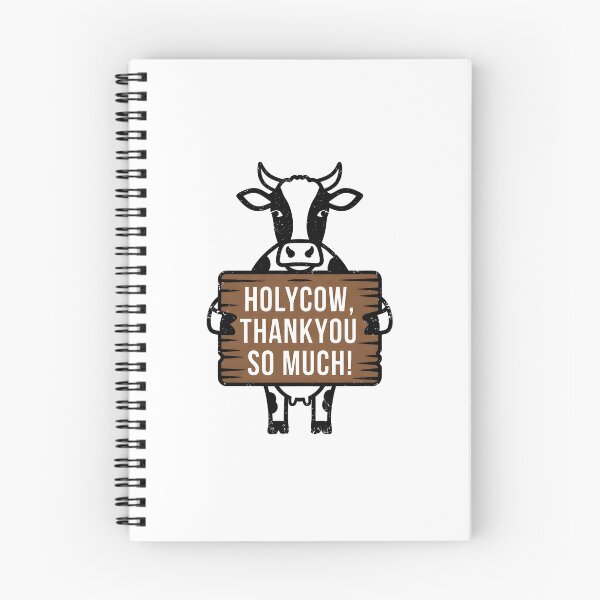 Item preview, Holy Cow Thank You So Much Wood Sign designed and sold by duduartwork.