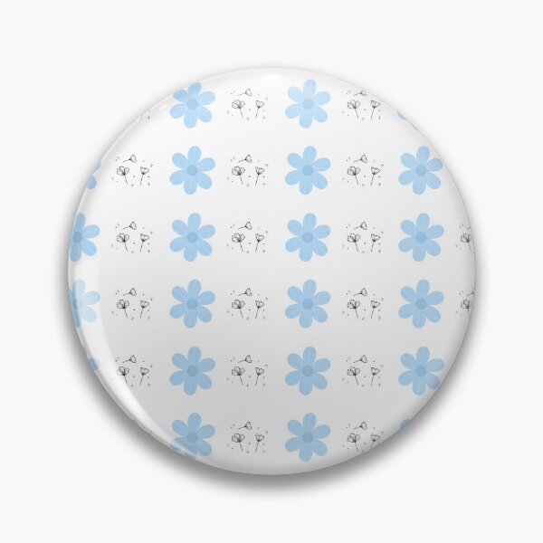 Item preview, Cute Pastel Blue Flower Dainty Wildflower Seamless Repeat Pattern designed and sold by Rehnair.