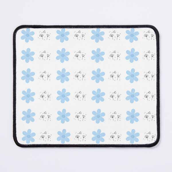 Item preview, Cute Pastel Blue Flower Dainty Wildflower Seamless Repeat Pattern designed and sold by Rehnair.