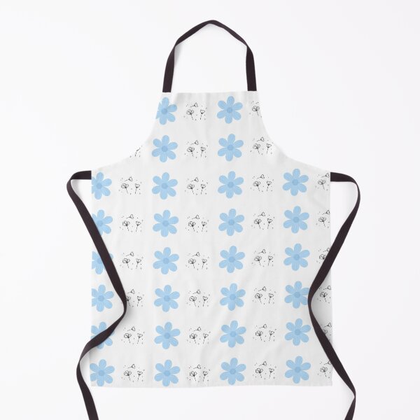Item preview, Cute Pastel Blue Flower Dainty Wildflower Seamless Repeat Pattern designed and sold by Rehnair.