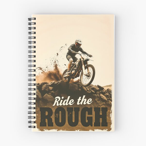 Item preview, Sepia Tone Rough Terrain Enduro Motocross Dirt Bike Design designed and sold by RevUpDesign.