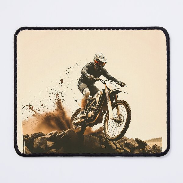 Item preview, Sepia Tone Rough Terrain Enduro Motocross Dirt Bike Design designed and sold by RevUpDesign.