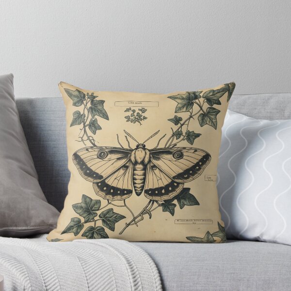 Item preview, Vintage Luna Moth Botanical Illustration - Dark Academia Art designed and sold by NeuralAuraArts.