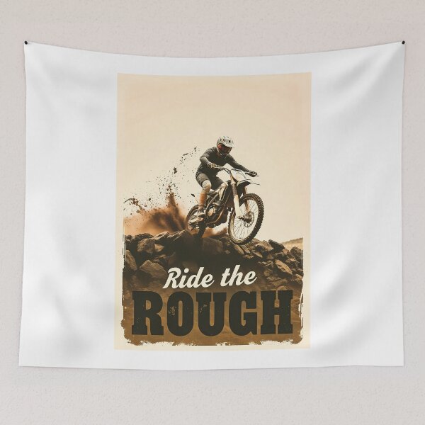 Item preview, Sepia Tone Rough Terrain Enduro Motocross Dirt Bike Design designed and sold by RevUpDesign.