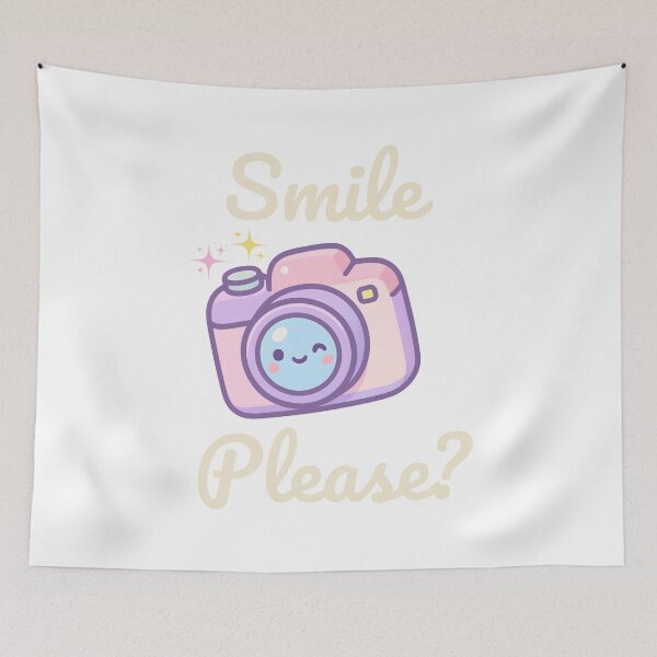 Item preview, Cute Kawaii Camera Smile Please Funny Photographer Retro Graphic designed and sold by Rehnair.