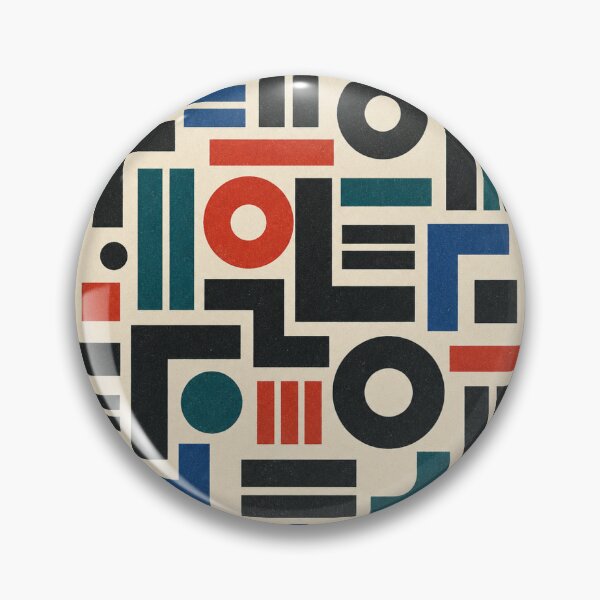 Item preview, Abstract Hangul Jamo Typography – Geometric Red, Black and Cream Art designed and sold by Dandihara.