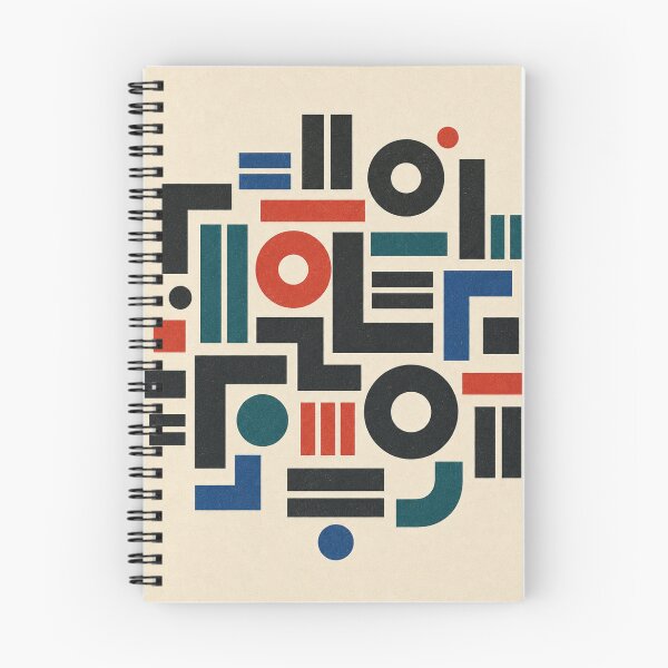 Item preview, Abstract Hangul Jamo Typography – Geometric Red, Black and Cream Art designed and sold by Dandihara.